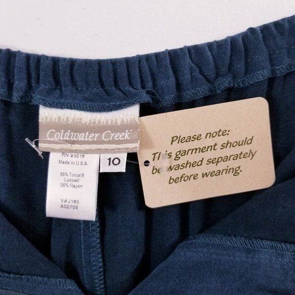 Coldwater Creek Flat Front Trouser Pants Women Size 10 NWT A02705 - Picture 2 of 11